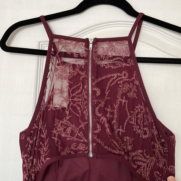 NWT Francesca’s Collection | mi ami | Red Burgundy Semi Formal Midi Dress - Picture 7 of 10